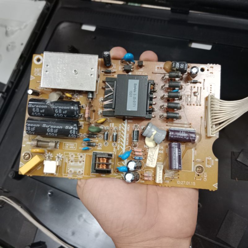 MESIN TV REGULATOR POLYTRON PLD32D905 - PSU POLYTRON PLD32D905
