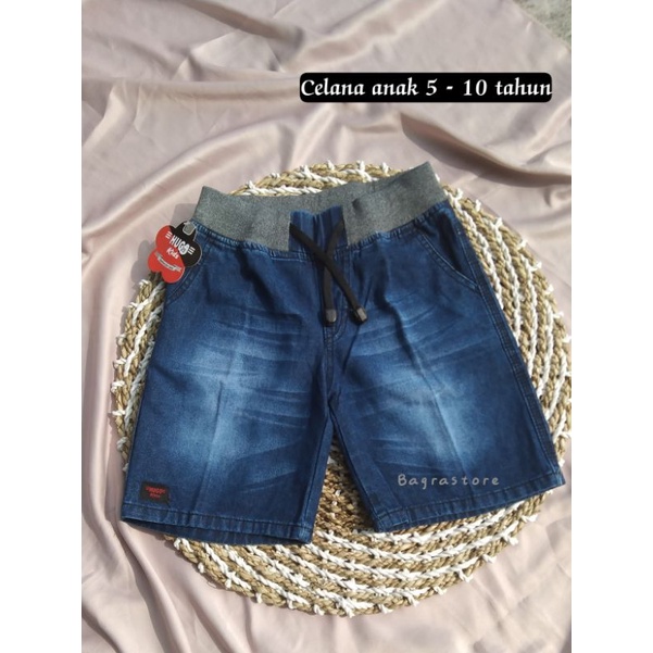 Celana jeans anak cowok pendek  5 - 10 tahun
