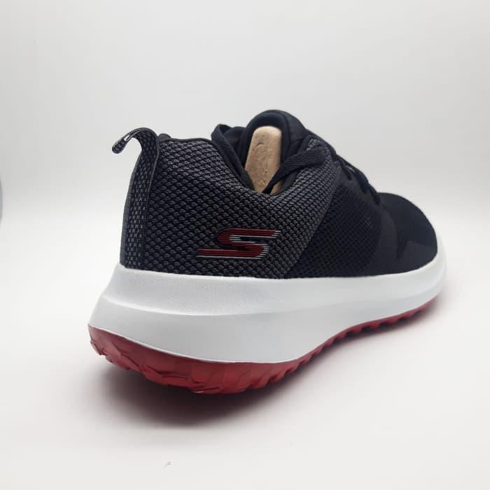 SEPATU SKECHERS ON THE GO CITY BLACK WHITE MAROON ORIGINAL SHOES