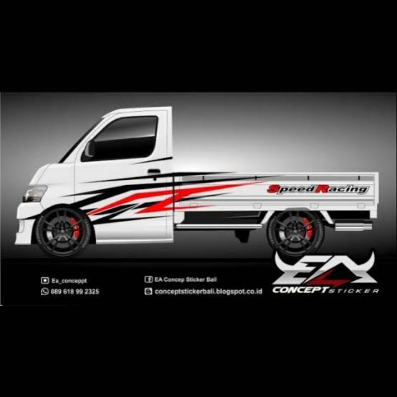 cuting stiker custom mobil  PICK UP GRAND MAX NEW CARRY custom