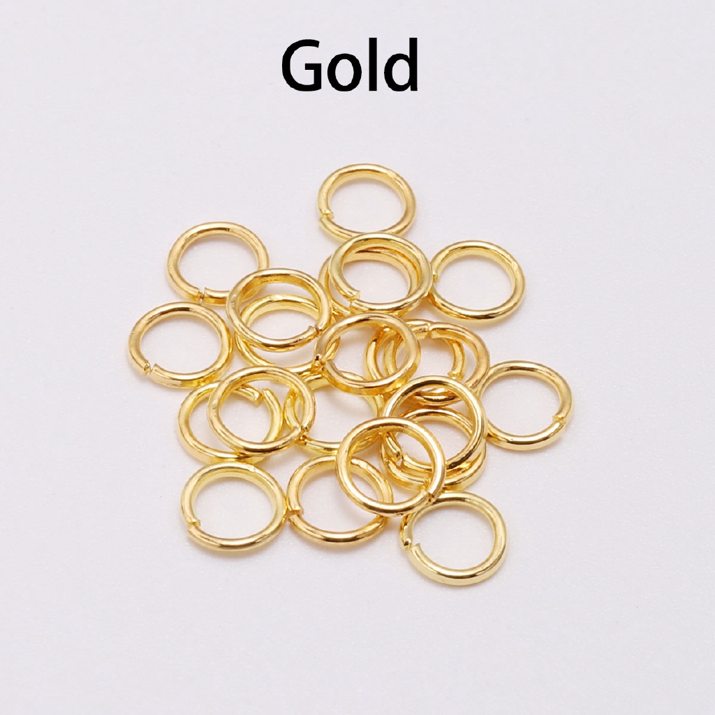 200pcs/pack 3 4 5 6 7 8 10 12 14 16 18 20 mm OPen Jump Rings Silver/Gold/Bronze Split Rings Connectors For Diy Jewelry