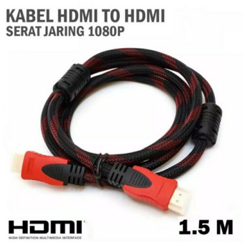 Kabel HDMI to HDMI panjang 1,5M Monitor