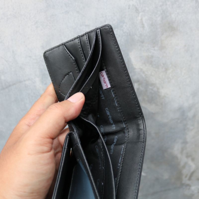 Wallet Dompet pria carhartt hitam coklat