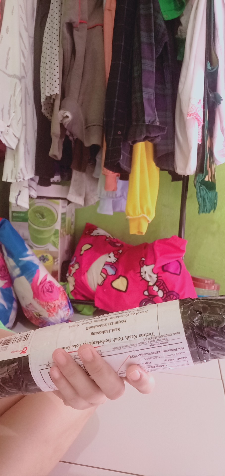 Payung Lipat 3 Jumbo Polos Besar Rosida