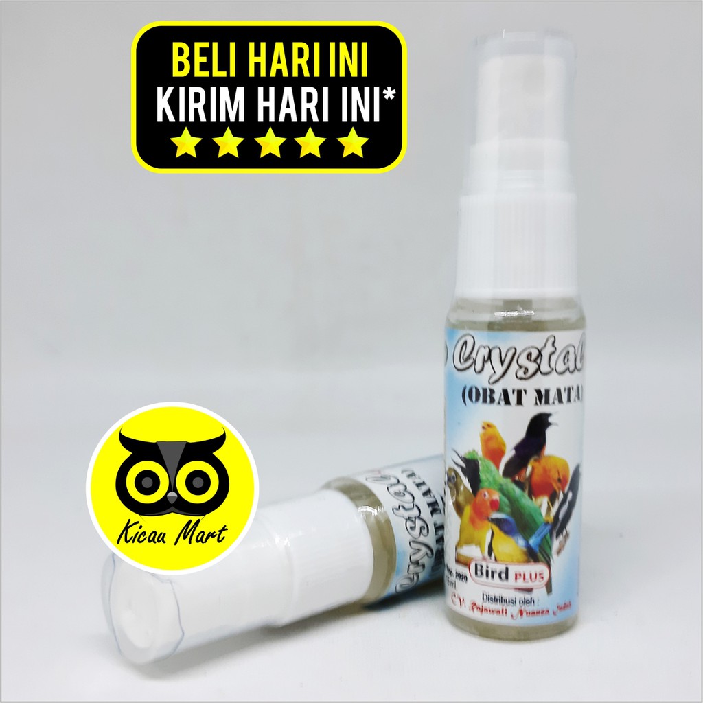 VITAMIN OBAT MATA KATARAK IRITASI BURUNG LOVEBIRD KACER MURAI PLECI CRYSTAL KRISTAL SNOT BMW AOV6BMW