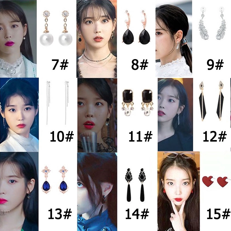 【Free Gift】COD 925 Silver Needle Korean Drama Hotel Del Luna Tassel Earrings Anting