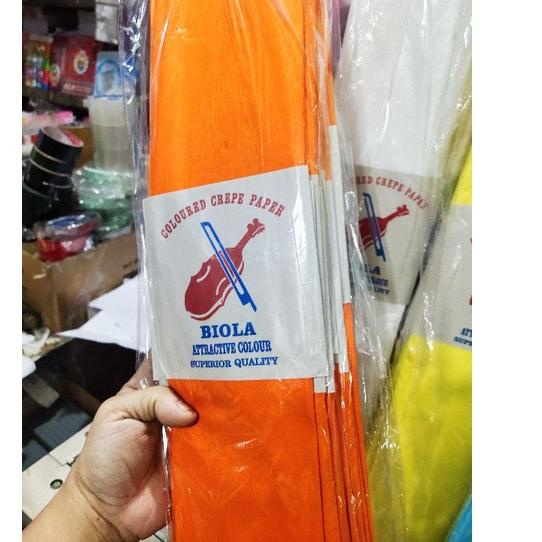 

Best! Kertas krep / crepe biola 1 pack isi 25 pcs ~