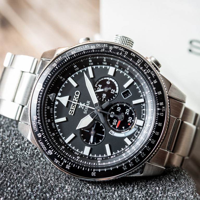 Seiko Prospex SSC607P1 Solar Chronograph Flightmaster Jam Pria SSC607