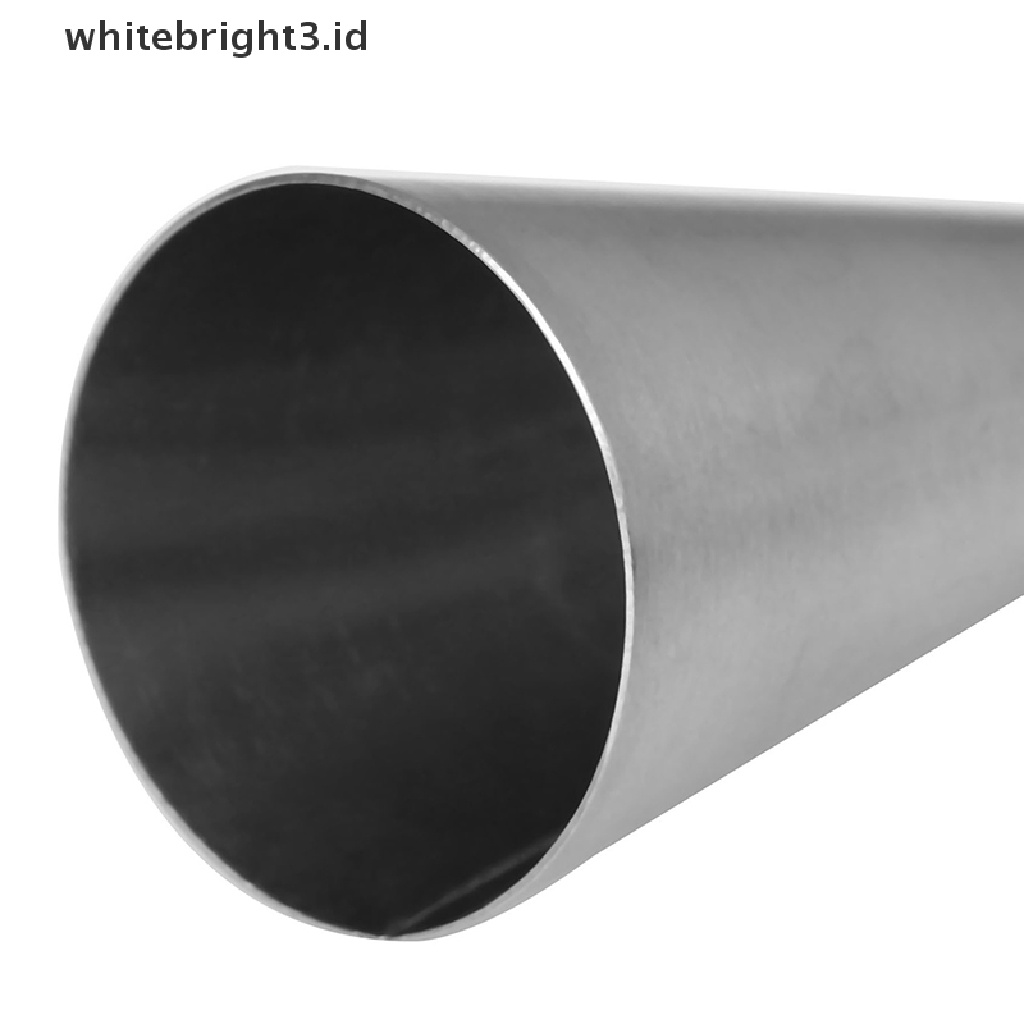 (whitebright3.id) 5pcs / Set Spuit Piping Icing Bahan Stainless Steel Untuk Dekorasi Kue / Cupcake