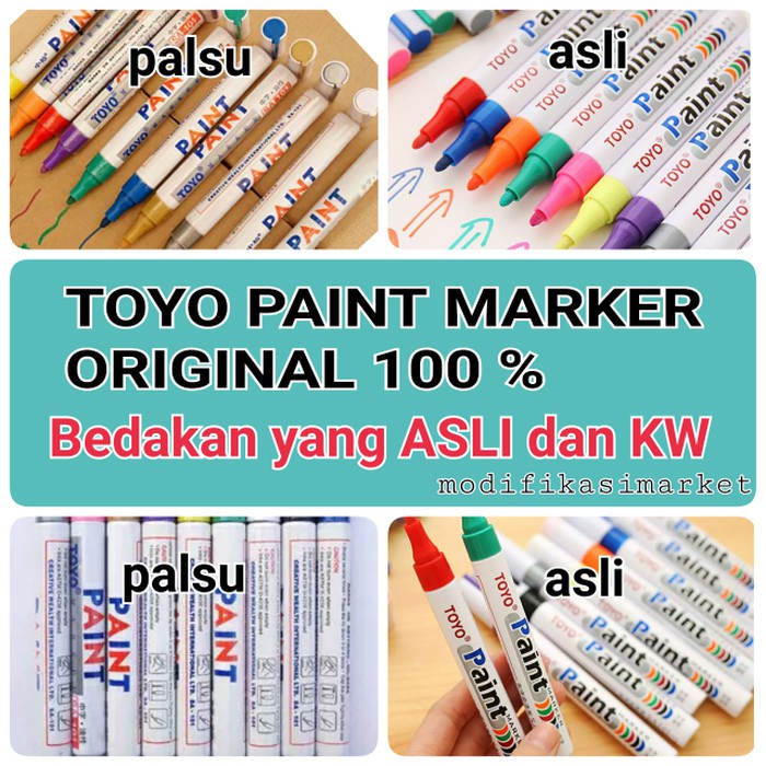 

spidol ban putih toyo paint marker ori