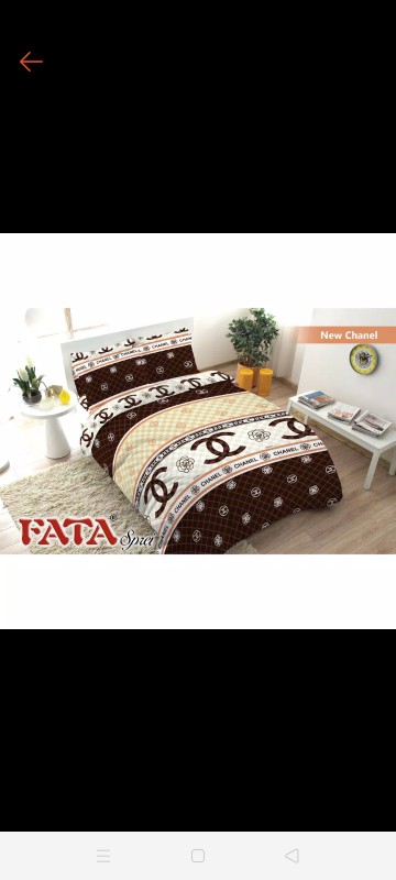 Bed Cover King Fata  New Brown Ch