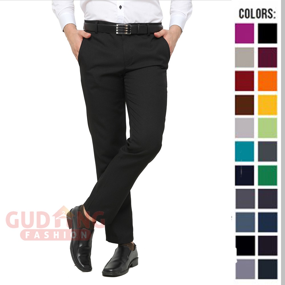 Celana Formal Pria Slim Fit Terbaru - Banyak Pilihan Warna CLN (COMB)