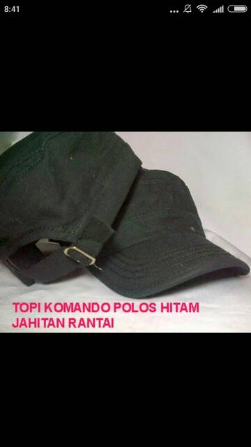 Topi komando trendy bahan kanvas