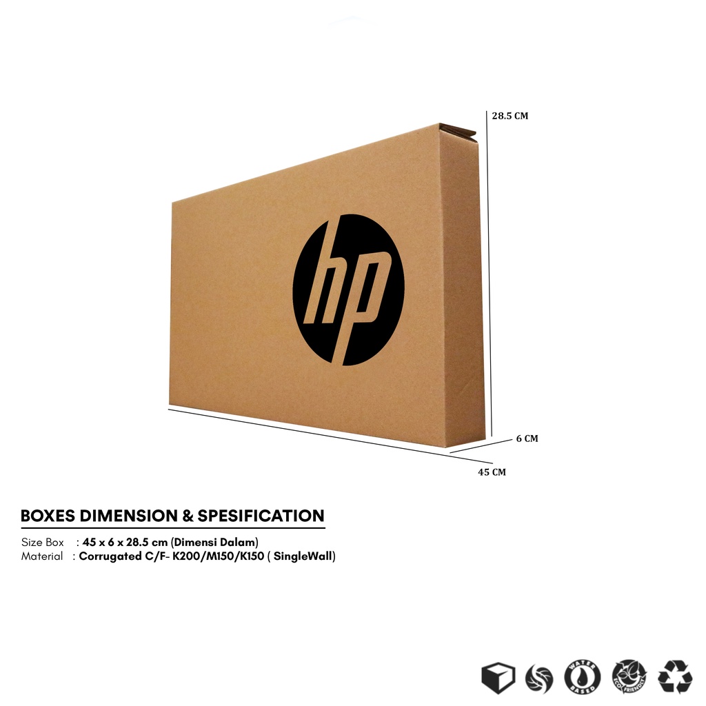 BOX LAPTOP HP 1 SET | 45x6x28.5 cm | Kardus Laptop