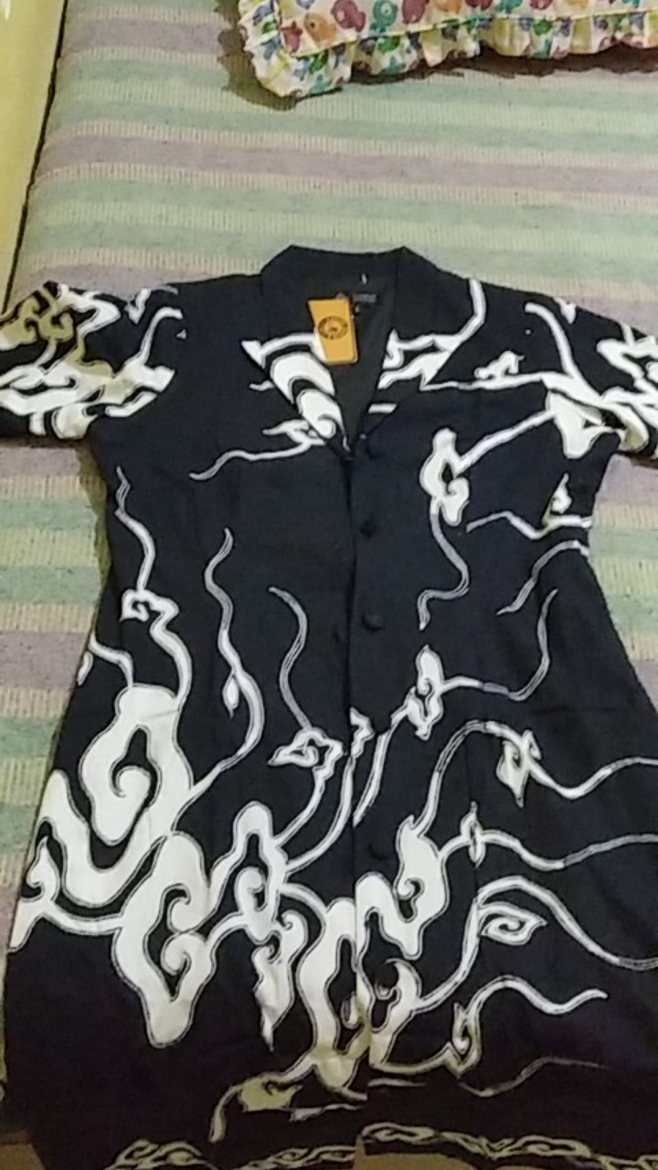 Batik Semar Rd Peaked Lapel - Pi Tl Pk Hp 8a - Hitam Putih