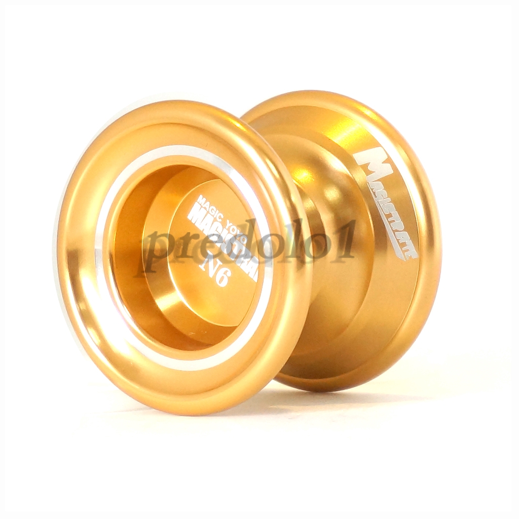 Magic YoYo N6 Alloy Yo-yo Intermediate Level Play 1A 3A 5A String Trick Gold
