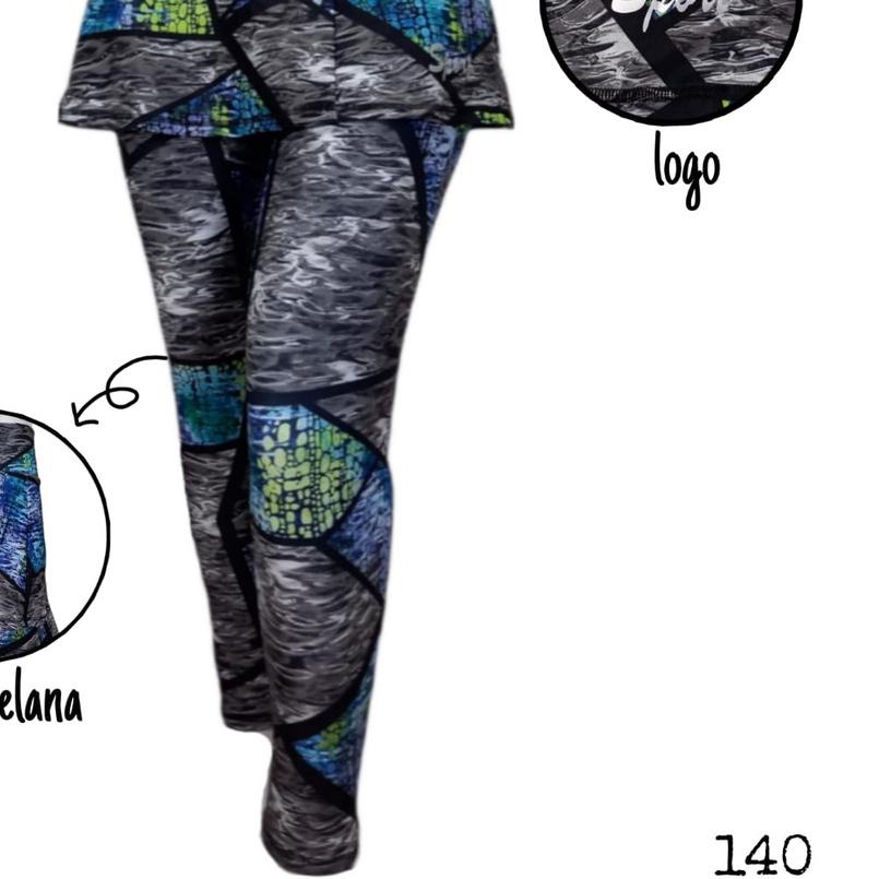 Legging Rok Panjang Motif/Legging Senam Muslimah/Celana Senam Wanita Muslimah
