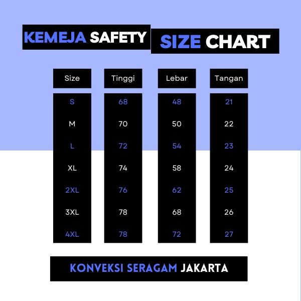 JUMBO - Baju Kerja Wearpack Kemeja Safety K3 Proyek Tambang Lengan Pendek Jumbo 3XL 4XL  - Pakaian Seragam Werpak Kerja Atasan Scotlight Lapangan Pendek Jumbo Pria Wanita XXXL XXXXL