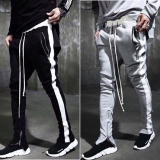 sweatpants with zipper legs