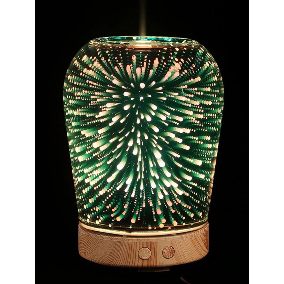 Humidifier 3D-01 Glass Fireworks Diffuser Ultrasonic LED Night 100ML