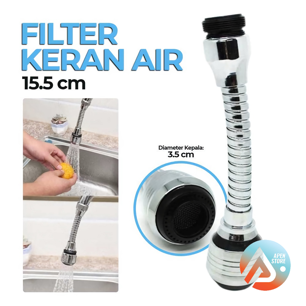 Jual Apen Sambungan Keran Air Fleksibel Panjang Kran Wastafel Turbo Flex 360 Derajat Flexible 0885