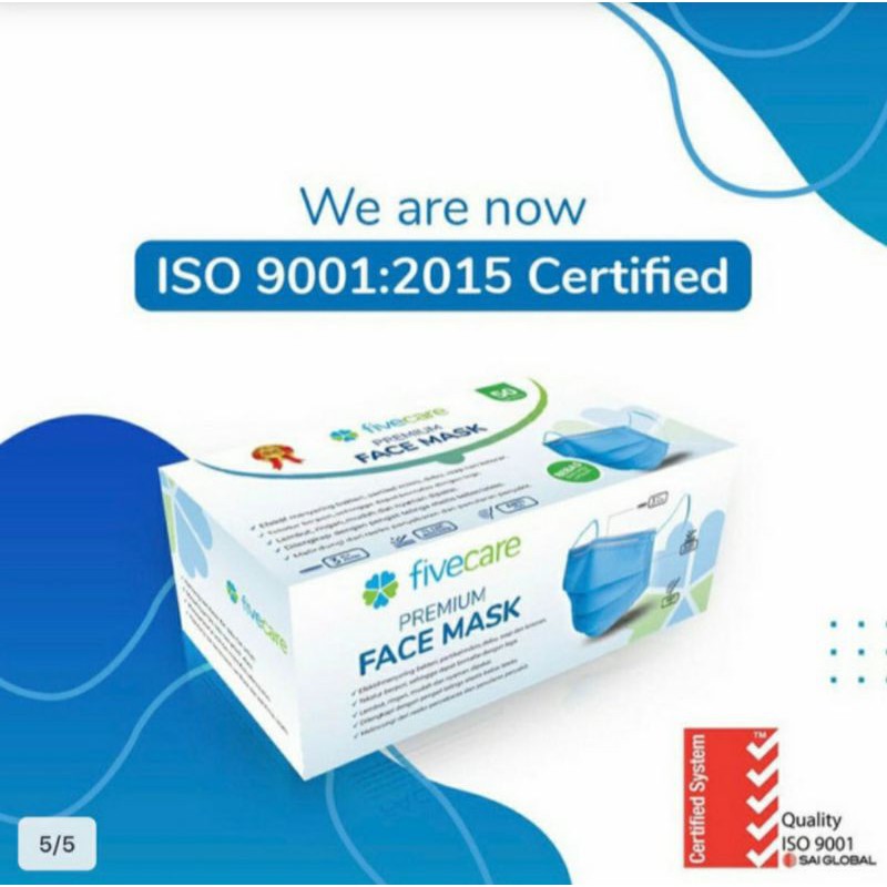 Masker medis 3 ply fivecare