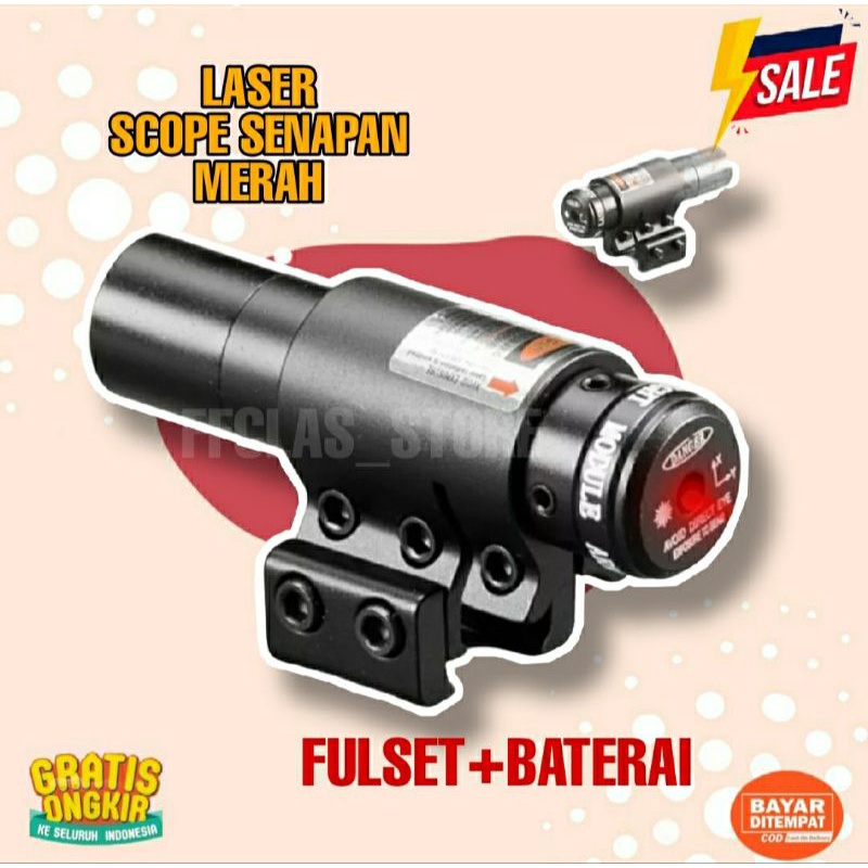 LASER SCOPE MERAH UNTUK SENAPAN RED DOT TERMURAH LEBIH AKURAT
