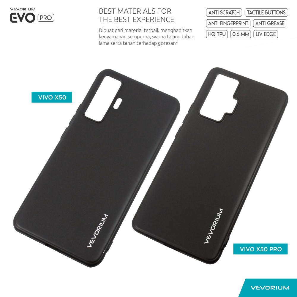 VEVORIUM EVO PRO VIVO X50 Biasa VIVO X50 PRO Soft Case Softcase Matte