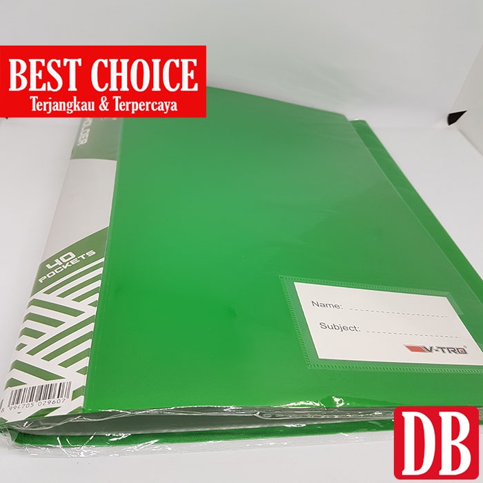 

Clear holder/display book isi 40
