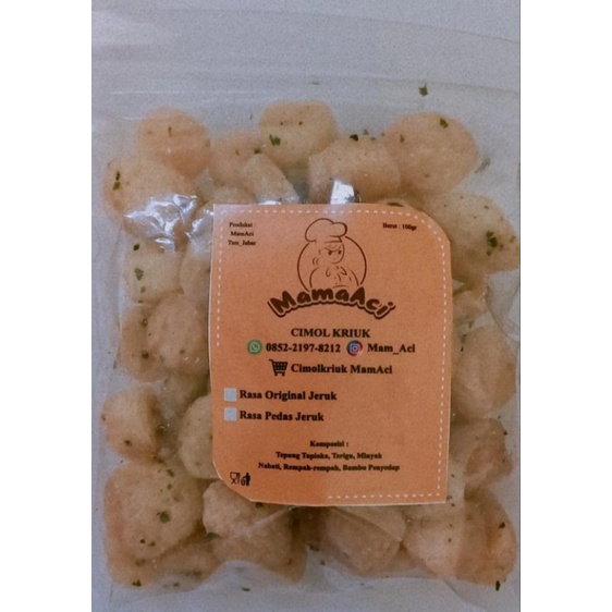 

Cimol Kriuk "MamAci" Rasa Original Jeruk 100gr