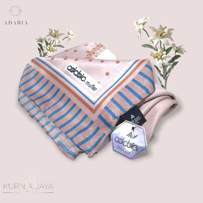 Hijab segiempat motif Blossom design 05 by Adabia