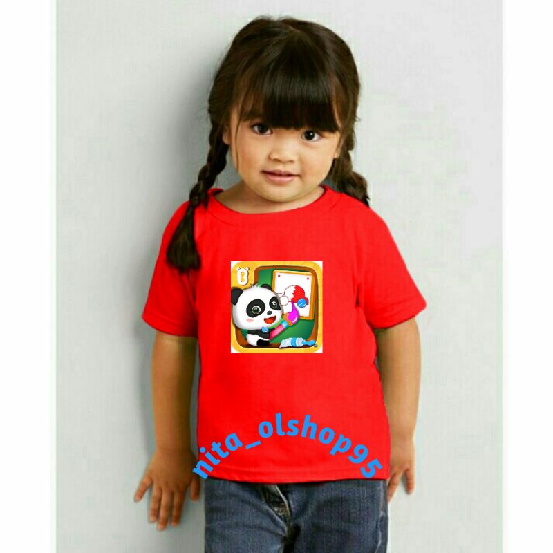 kaos anak babybus mewarnai