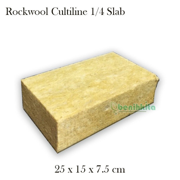 Rockwool Cultilene 1/4 Slab Media Tanam Hidroponik