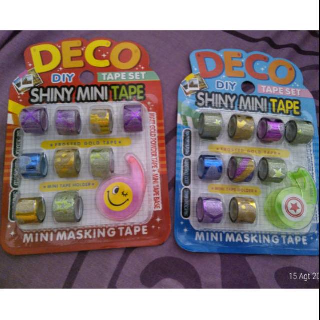 

Isolasi selotip gambar lucu Mini Tape 1set