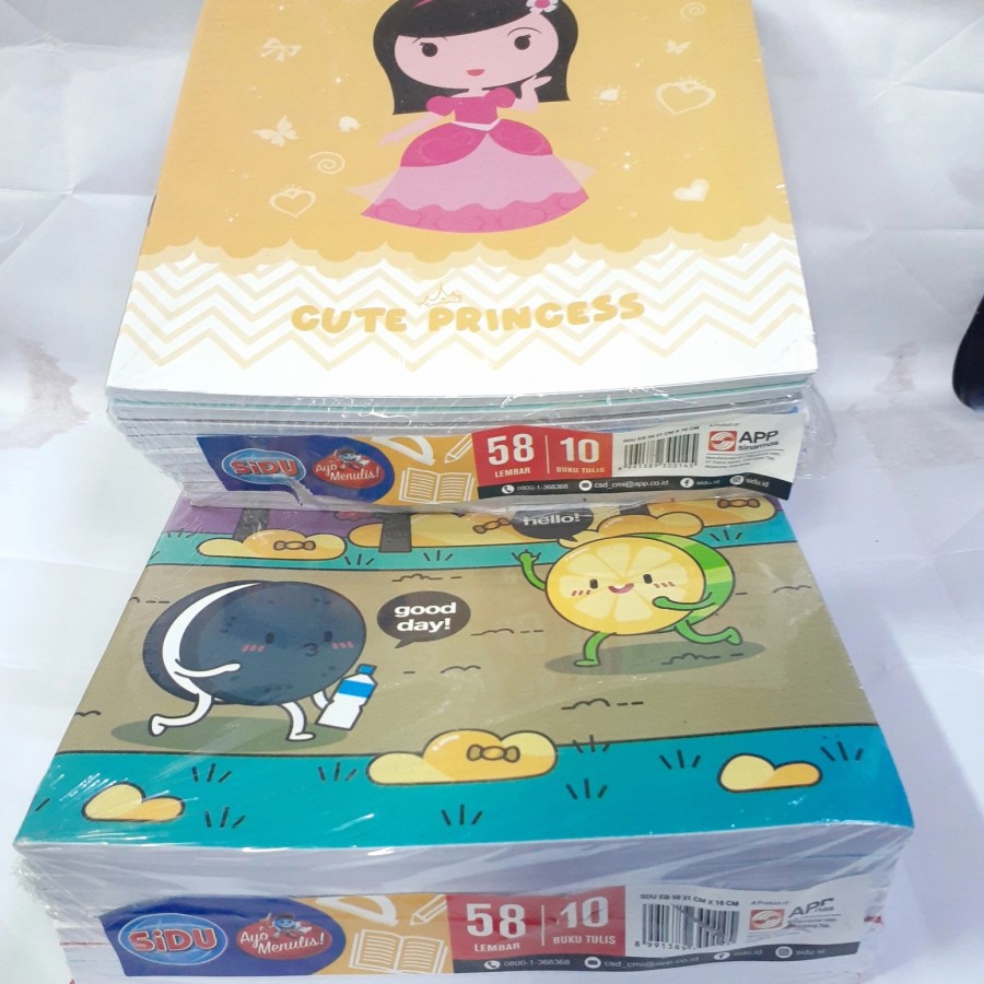 

Buku Tulis SIDU 58 Lembar | Buku Sinar Dunia | Ukuran 16cm x 21cm