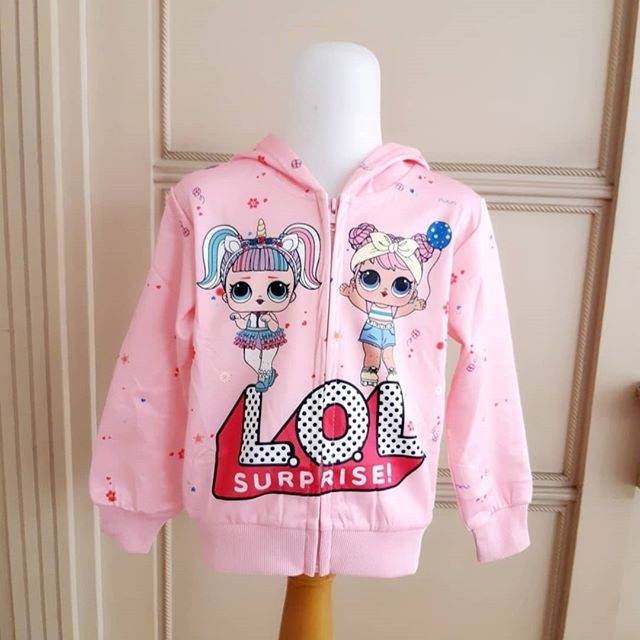 GA2693 LOL OUTER PINK / JACKET ANAK LOL PINK /SWEATER ANAK / LUCI