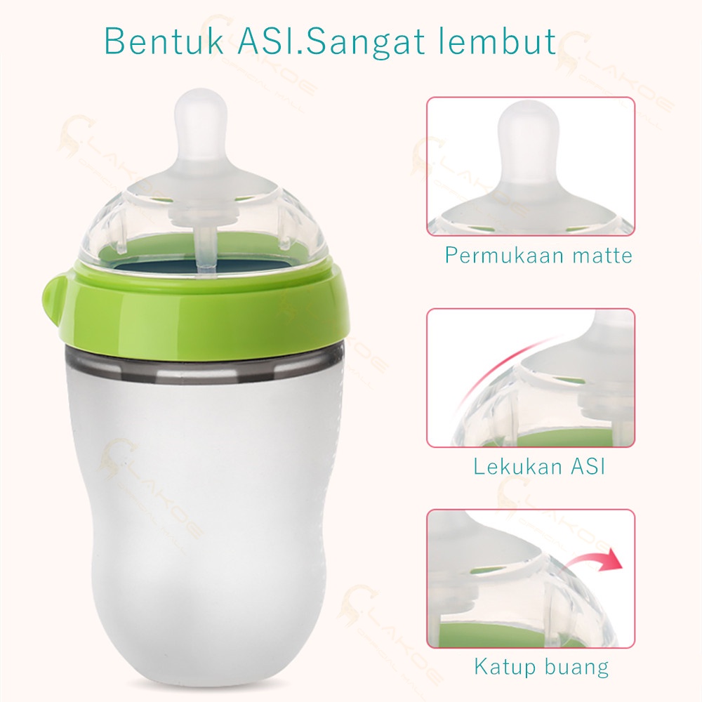 LAKOEOFFICIALMAL Dot PIKO BELLO Bahan silikon sama Sedotan-5