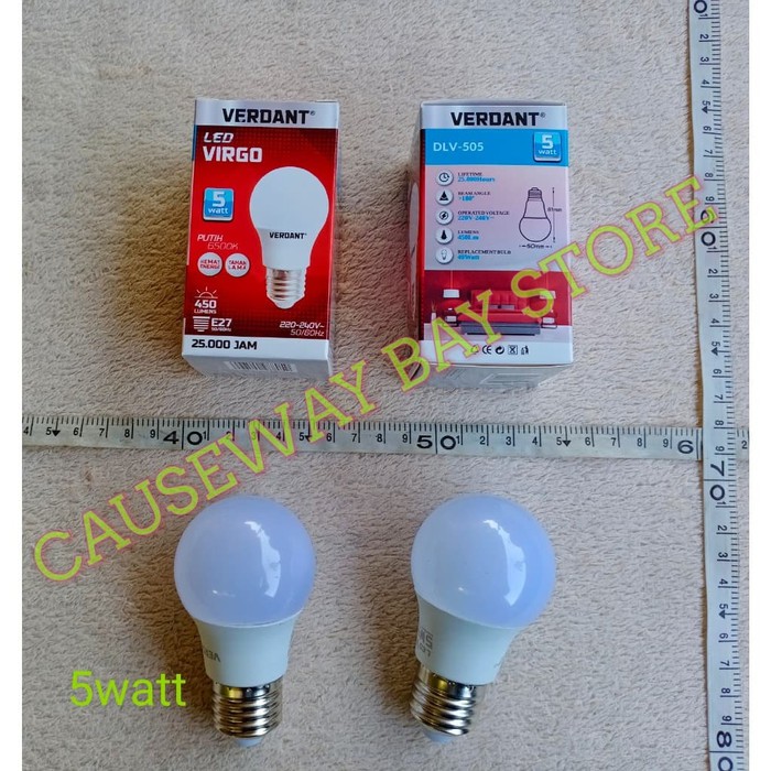 LAMPU LED 5 WATT VERDANT