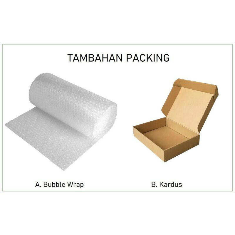 

PACKING TAMBAHAN BUBBLE WARP ATAU KARDUS