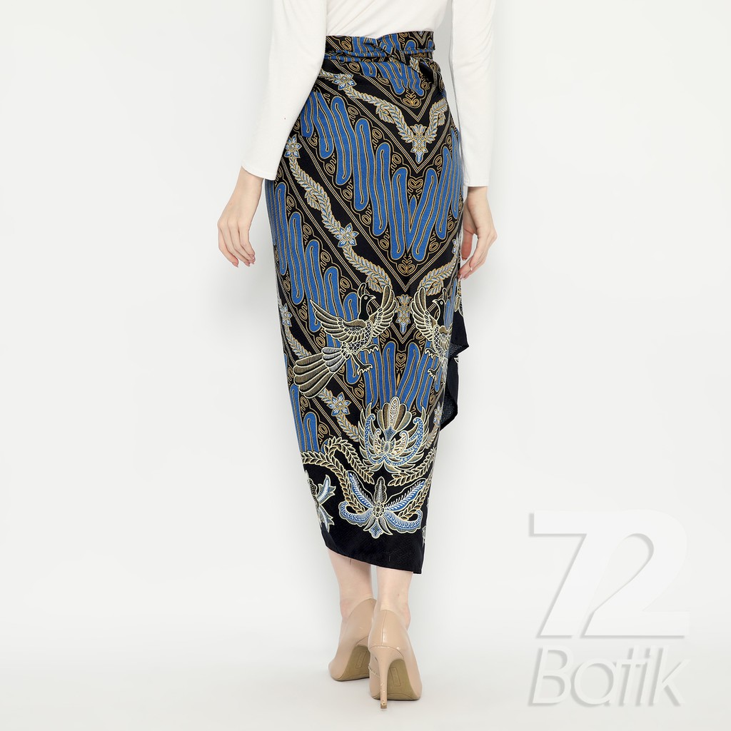 ROK BATIK SPAN Skirt Lilit Artha Kebaya Instan Modern Wanita Warna Biru Hitam Abu Grey 723396 Cap 72 - Rok Batik Lilit Bawahan Skirt Kamen Kebaya Songket Batik Panjang Plisket Span Instan Jadi Bali Lembaran Premium Modern Untuk Wanita Kondangan