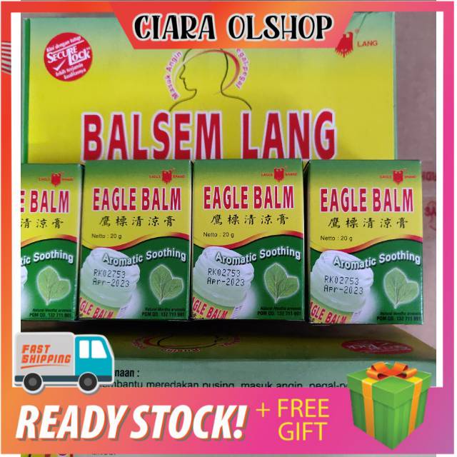 Balsem Lang Hijau Kecil 10 G / Balsem Lang 20 G / Pereda Rasa Sakit Aroma Terapi / Pereda Nyeri