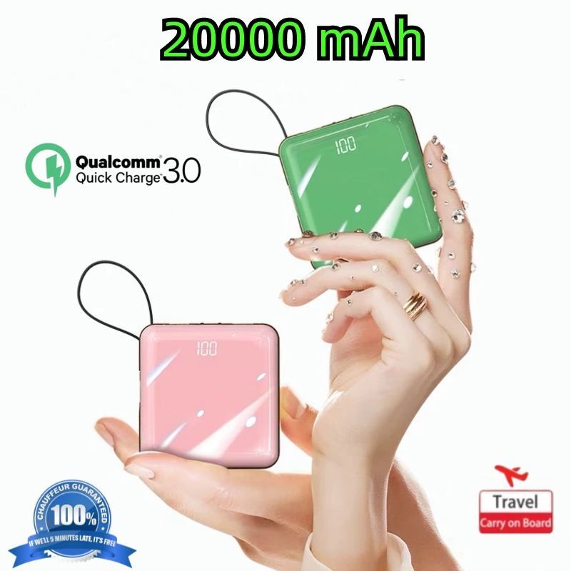 PowerBank 20000mAh mini 4 USB Fast charging LED Display PowerBank External Battery Pack Power Bank