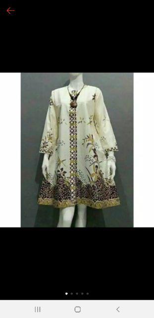 Tunik Batik Jumbo / Dress Batik Wanita Terbaru S M L Xl Xxl 3xl 4xl 5xl