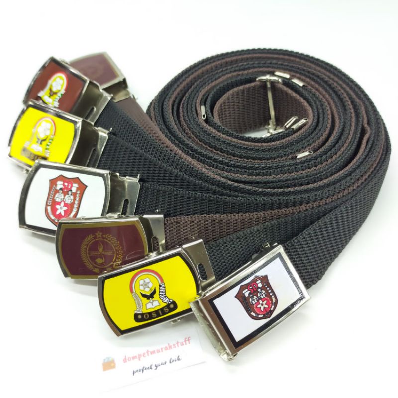 IKAT PINGGANG SEKOLAH SD/MI/SMP/SMA/PRAMUKA/POLOS PANJANG TALI BIG SIZE MURAH