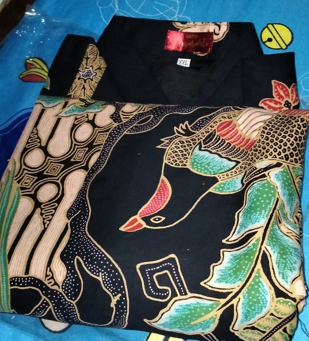 Atasan Kemeja Batik Pria Lengan Panjang Premium Upasama Two Full Furing Rajasakti Solo Ori