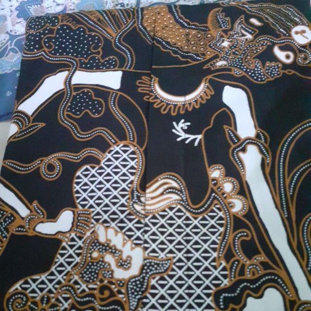 Wayang Mabur Kemeja Batik Pria Full Furing Bahan Katun Sragenan