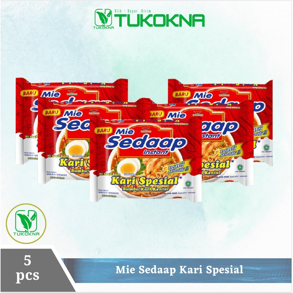 

Sedaap Mie Instan Kari Special 5 pcs