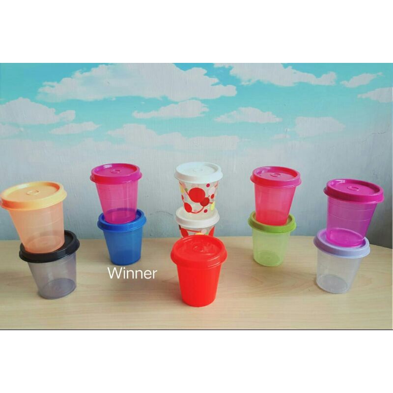 Midget Tupperware 60 ml wadah mini tempat obat/ vitamin
