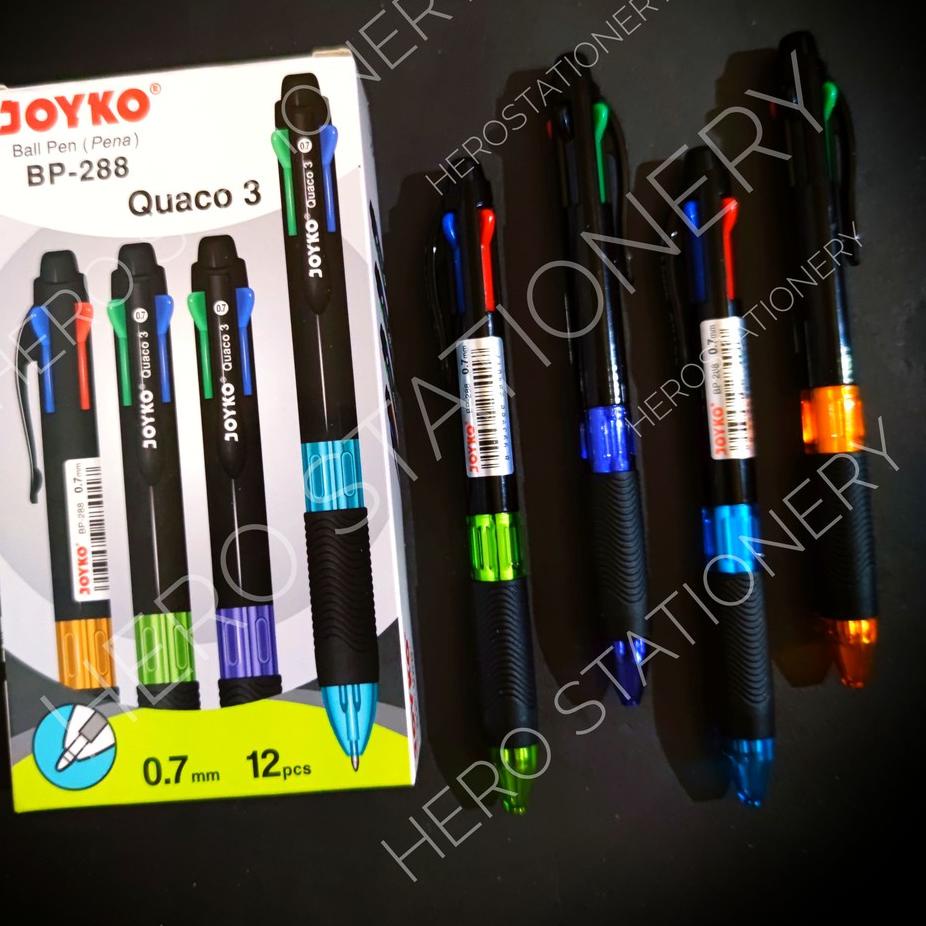 

Best - Pen ballpen joyko quaco 3 tinta 4 warna BP-288 .12 unit ✓