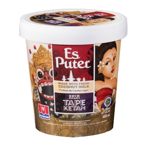 

Es Puter Diamond Tape Ketan/Diamond Ice Cream Black Sticky Rice 473 Ml